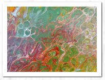 Acrylic Pouring  /  Swipe-Technik