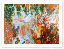 Acrylic Pouring  /  Swipe-Technik