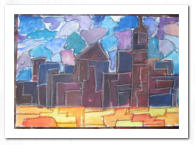 Acryl  /  Ölpastellkreide