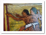 Acryl  /  Paint-Marker  /  Hochdruck geschnitzt