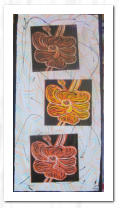 Linolschnitt  /  7-farbig  /  verlorene Form  /  Acryl