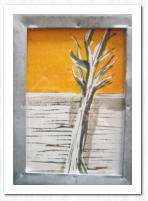 Linoldruck  /  3-farbig  /  Acryl  /  8 verschiedene Motive