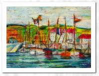 Ölkreide auf Acryl