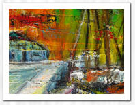 Ölkreide auf Acryl