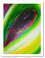 Acryl / Tinte / Kaffee / grober Sand