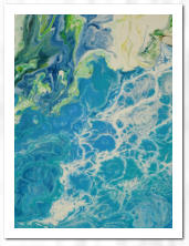 Acryl  /  Acrylic Pouring  /  Dirty Pouring-Flip-Technik