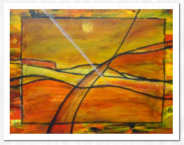 Acryl / Kohlestift