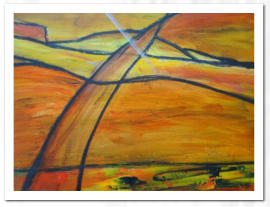 Acryl / Kohlestift