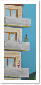 Geschnittene Pappe  /  Acryl  /  Copic-Marker