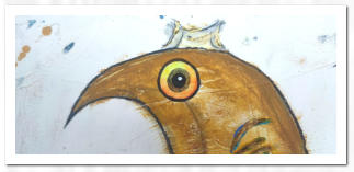 Acryl  /  Wandfarbe  /  Kohlestift  /  Echtrost