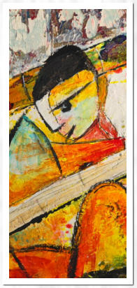 Acryl  /  Tinte  /  Krakelierlack