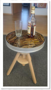 Am Elbstrand gesammeltes Allerlei in Epoxidharz