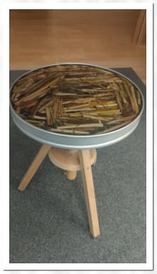 Am Elbstrand gesammeltes Allerlei in Epoxidharz